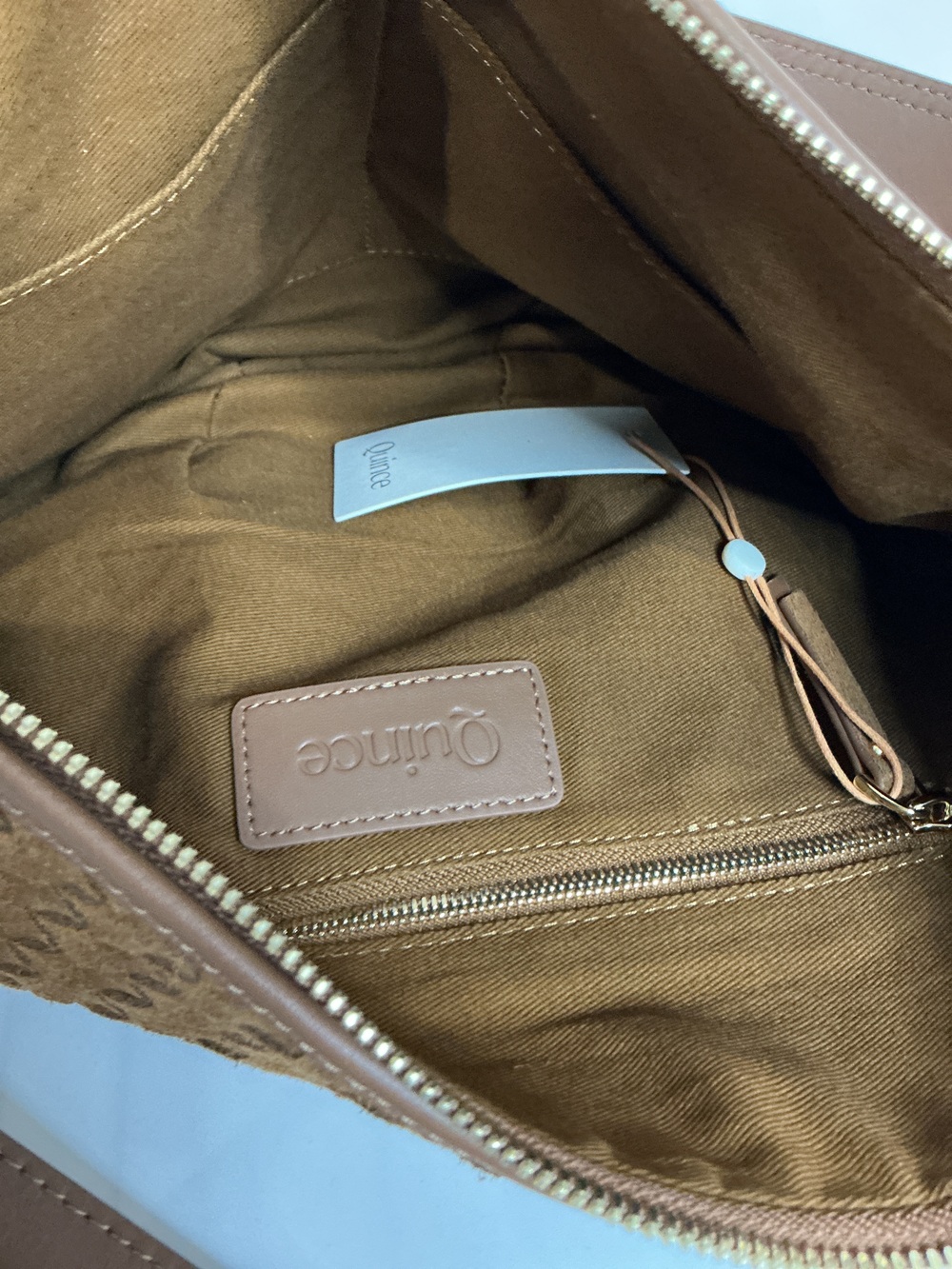Sloane Suede Handwoven Shoulder Bag - Picture 3 of 3